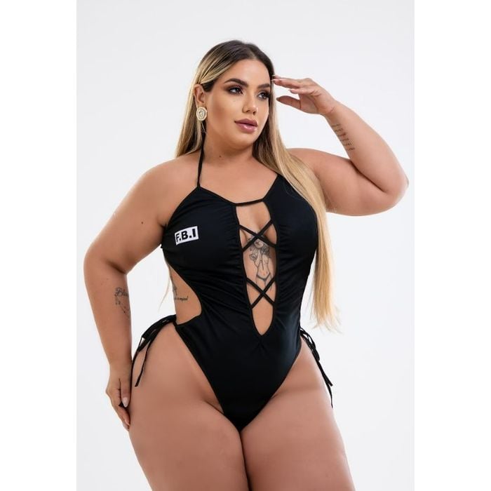 Fantasia Personalizada FBI Plus Size