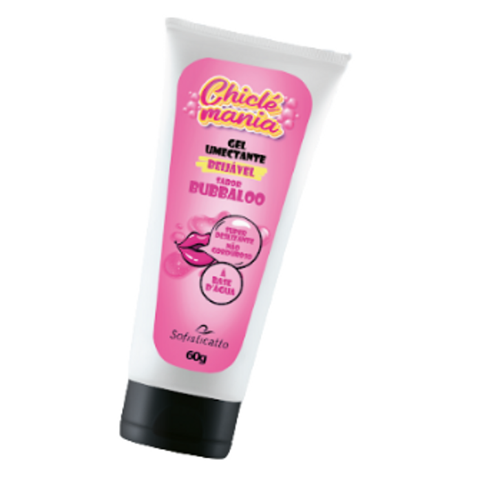 Chiclé Mania Lubrificante Beijável Sabor Bubbaloo 60g