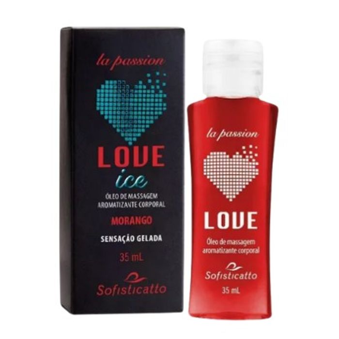 Gel Comestível Love ICE / Óleo para Massagem (Beijável) 30ml