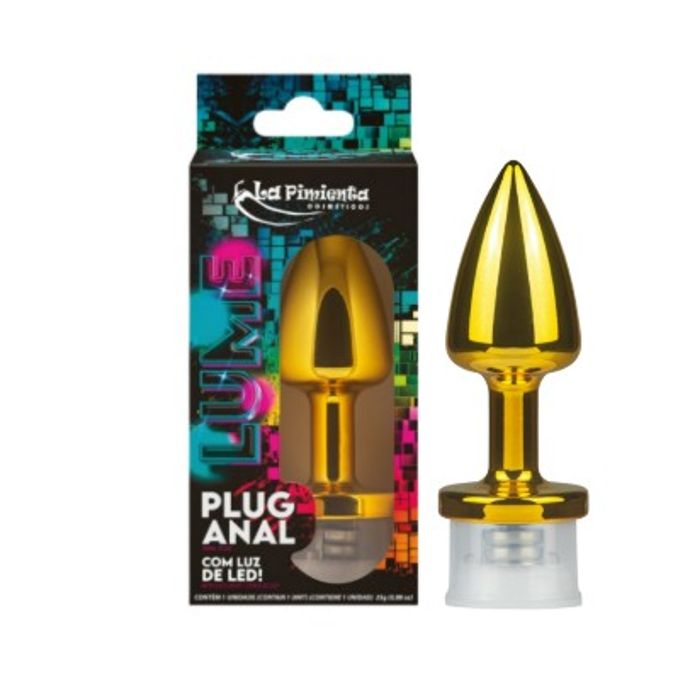 Plug Anal com Luz de Led
