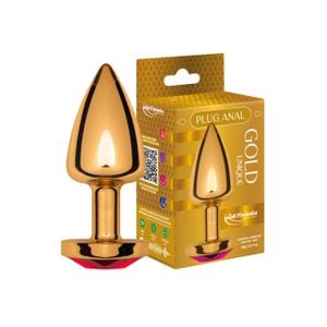Plug Anal Unique Gold Coração