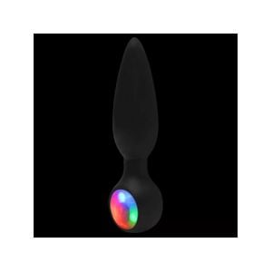Plug Cônico com Led Pisca Pisca 10,5 x 2cm em TPE Atóxico