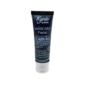 Máscara Facial Carvão Ativado + Argila Branca 30g