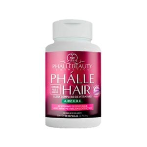 Phalle Hair - Ultra Complexo de Vitaminas para Cabelo, Pele e Unhas (30 cápsulas)