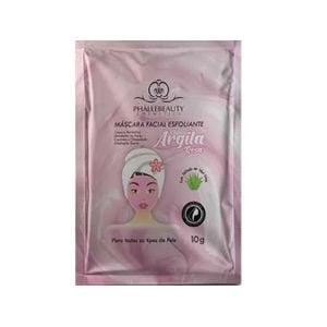Máscara Facial Esfoliante Sachê Argila Rosa 10g