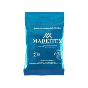 Preservativo Não Lubrificado Madeitex (3 unidades)