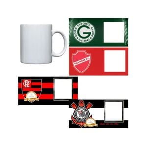 Caneca Dia dos Pais com Foto Time de Futebol (porcelana 325ml)