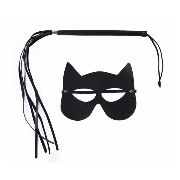 Kit Mulher Gato (Máscara e chicote de 40cm)
