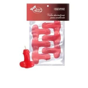 Velas Aromatizadas Pênis - 6 unidades