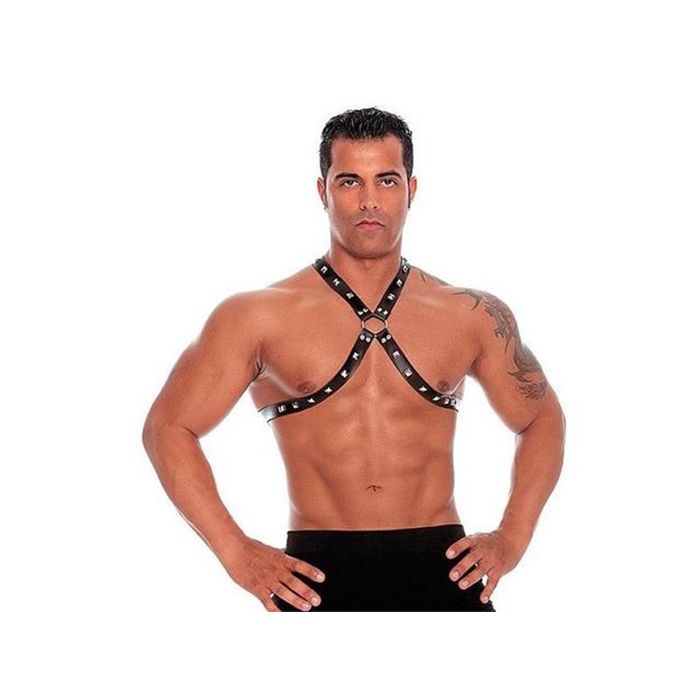 Arreio Masculino em Couro Ajustável