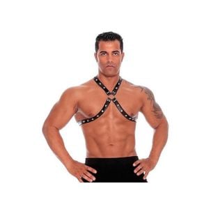 Arreio Masculino em Couro Ajustável