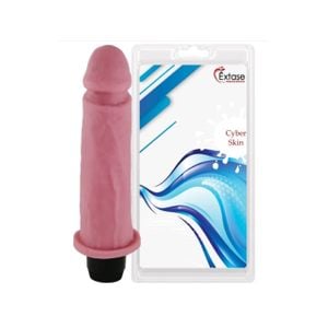 Prótese 17 X 4,2cm com vibrador Interno em Cyberskin