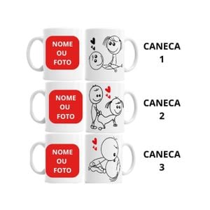 Caneca Erótica Personalizada de Porcelana com Nome ou Foto 325ml