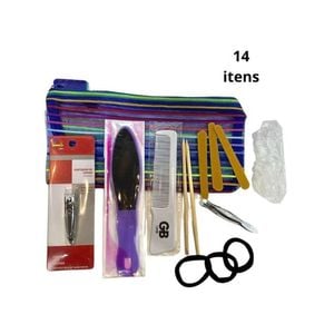 Kit Beleza Manicure Sobrancelha Cabelo (14 itens)
