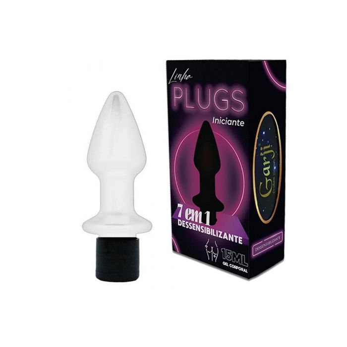 Plug Anal com Gel Dessensibilizante 7 Em 1 15ml