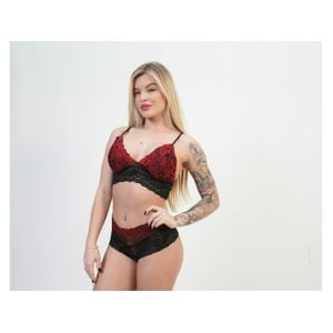 Conjunto Renda Bordada com Bojo