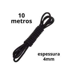 Corda Sado 10 metros (Fina 4mm) - Bondage Rope - Preto