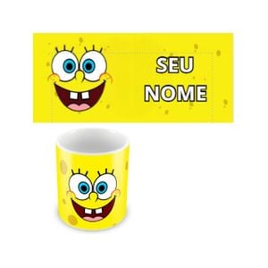 Caneca Com Seu Nome Bob Esponja (porcelana 325ml)