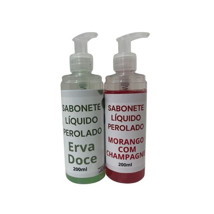 Sabonete Líquido Perolado com Porta Sabonete em Válvula 200ml