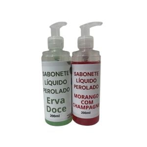 Sabonete Líquido Perolado com Porta Sabonete em Válvula 200ml