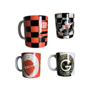Caneca Time de Futebol de Porcelana 325ml