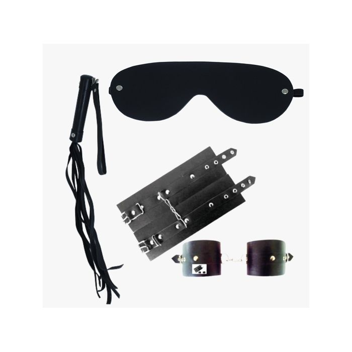 Kit Fetiche Hard (chicote, venda e algema)