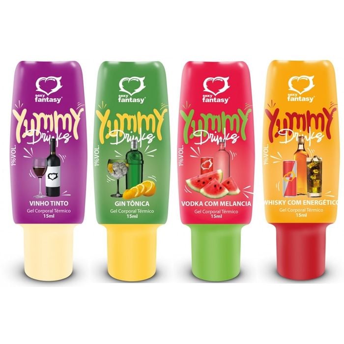 Gel Comestível Yummy Drinks 15ml