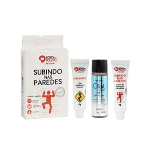 Kit Saia Da Rotina Subindo Nas Paredes (Excitante + Lubrificante + Gel comestível)