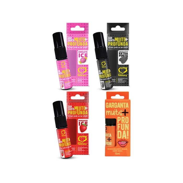 Garganta Muito+ Profunda Spray Dessensibilizante Beijável 15ml