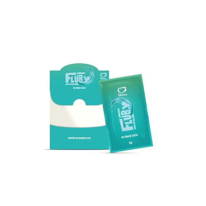 Flub.y Lubrificante Sachê 5g Sabor Ice Menta Esfria