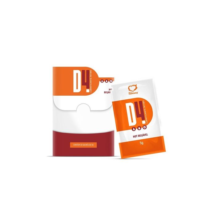 D4 Hot Lubrificante Sachê 5g