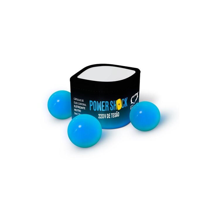 Bolinha Explosiva Power Shock 220v de Tesão Cápsula Eletrizante (3 un)