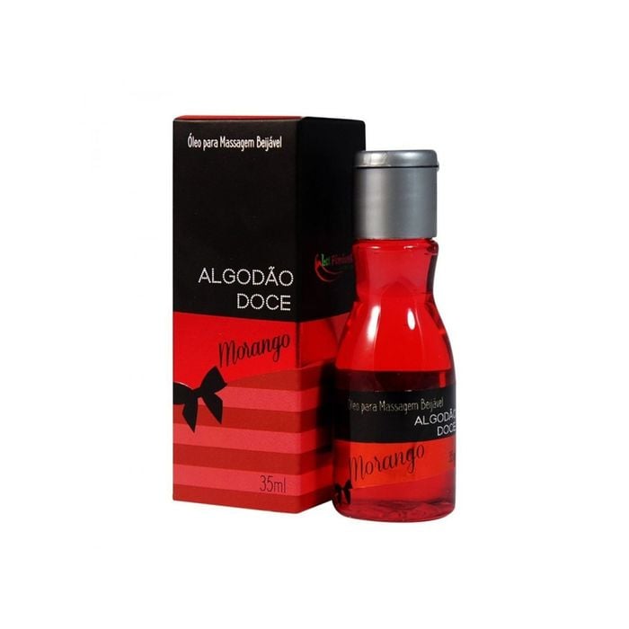 Gel Comestível Algodão Doce Morango 35ml