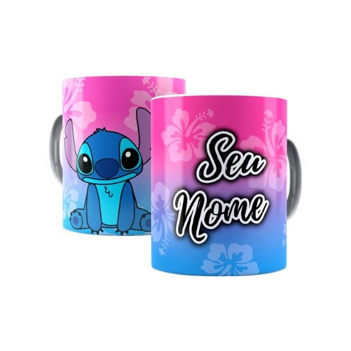 Caneca Com Seu Nome Lilo & Stitch (porcelana 325ml)