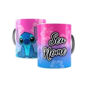 Caneca Com Seu Nome Lilo & Stitch (porcelana 325ml)