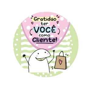 35 Adesivos Gratidão Ter Você Como Cliente (4x4cm)