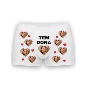 Cueca Boxer Personalizada Tem Dona .