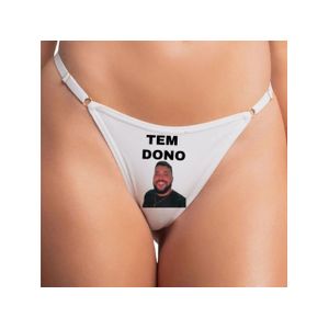Calcinha Personalizada Fio Dental Tem Dono com Foto