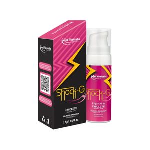 Facilitador de Orgasmo Vibratório Shock-G Chiclete 15g