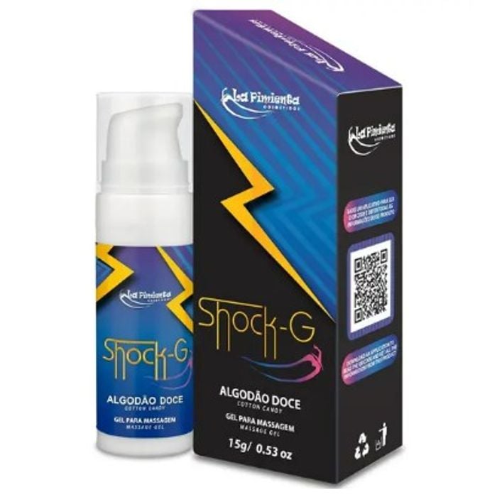 Facilitador de Orgasmo Vibratório Shock-G Algodão Doce 15g