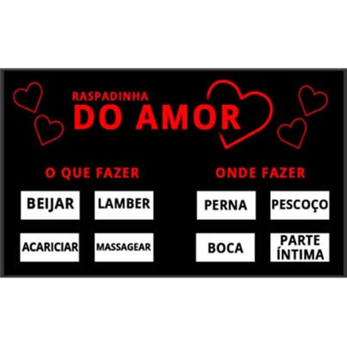 Raspadinha do amor - 10 unidades