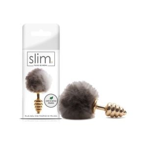 Plug de Metal com Rabo em Pompom