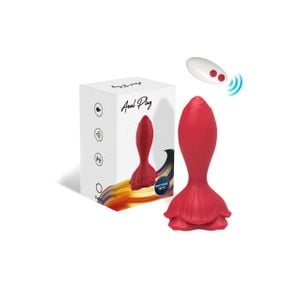 Plug Anal em Formato de Rosa com 9 modos de vibração