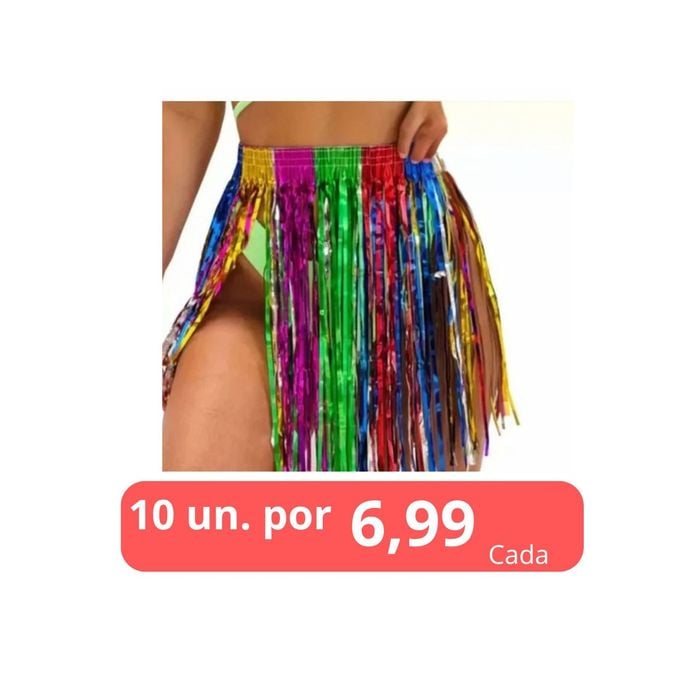 10 Saia de Fitilho Colorida