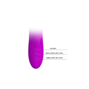Vibrador Rotativo Recarregável vai e vem (12 modos de vibração e 4 modos de rotação)