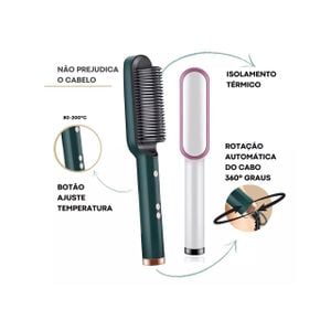 Escova de Cabelo Eletrica Profissional 5 Em 1 Bivolt Alisadora Premium