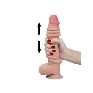 Pênis Super Realístico com Dupla Camada - Lucky - 24 x 4,3cm