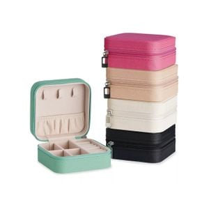 Porta Jóias Maleta com Zíper 10x10x5cm