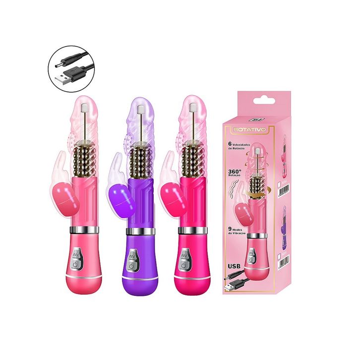 Vibrador Jack Rabbit Rotativo de Coelho - Recarregável