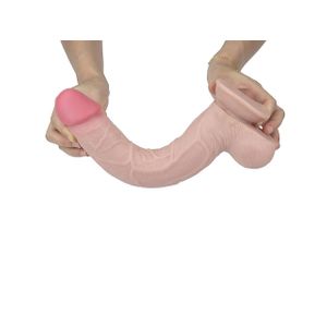 Pênis Super Realístico com Dupla Camada - Real Skin Lucky - 28,0 x 4,8cm